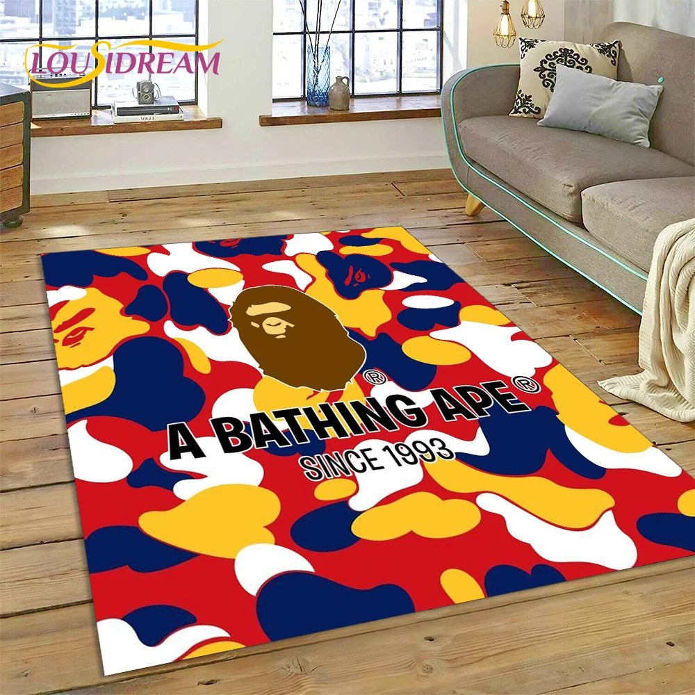 Kids Outdoor Lounge - 3D Printing B-BAPE Fashion Carpet Rug