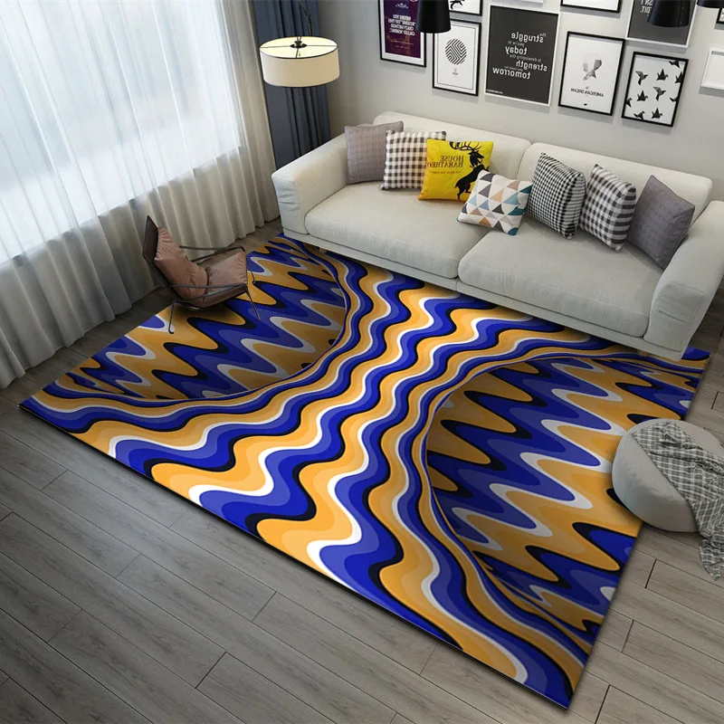Kids Outdoor Lounge - Nordic Visual Vortex Carpets For Living