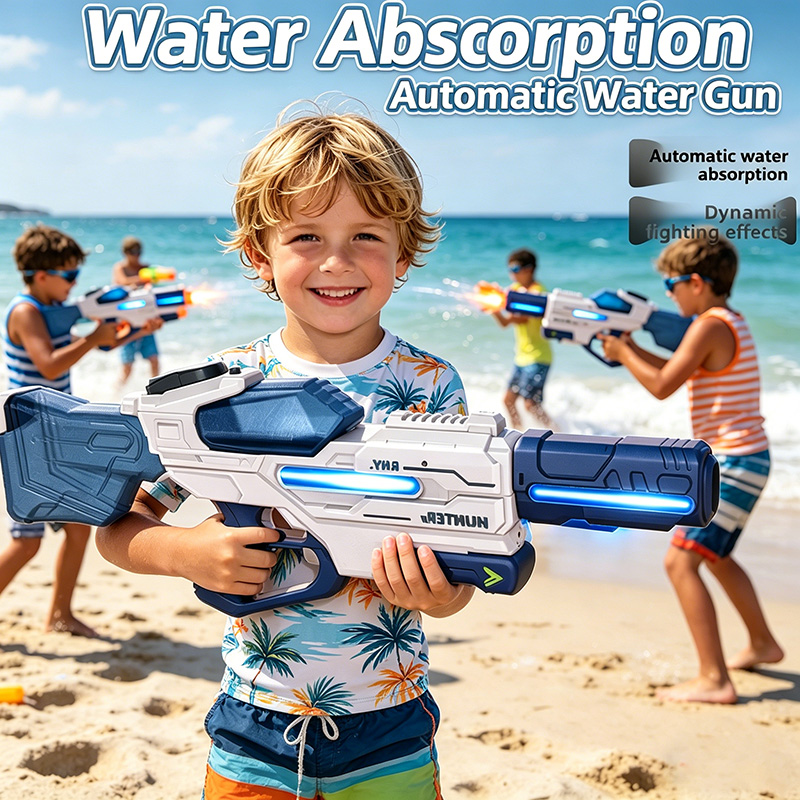 Kids Outdoor Lights - Electric Water Gun with Light Full