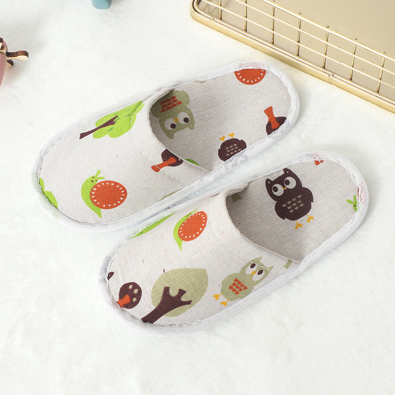 1Pair Disposable Cartoon Child - Kids Indoor Outdoor Slippers ulasan dan harga