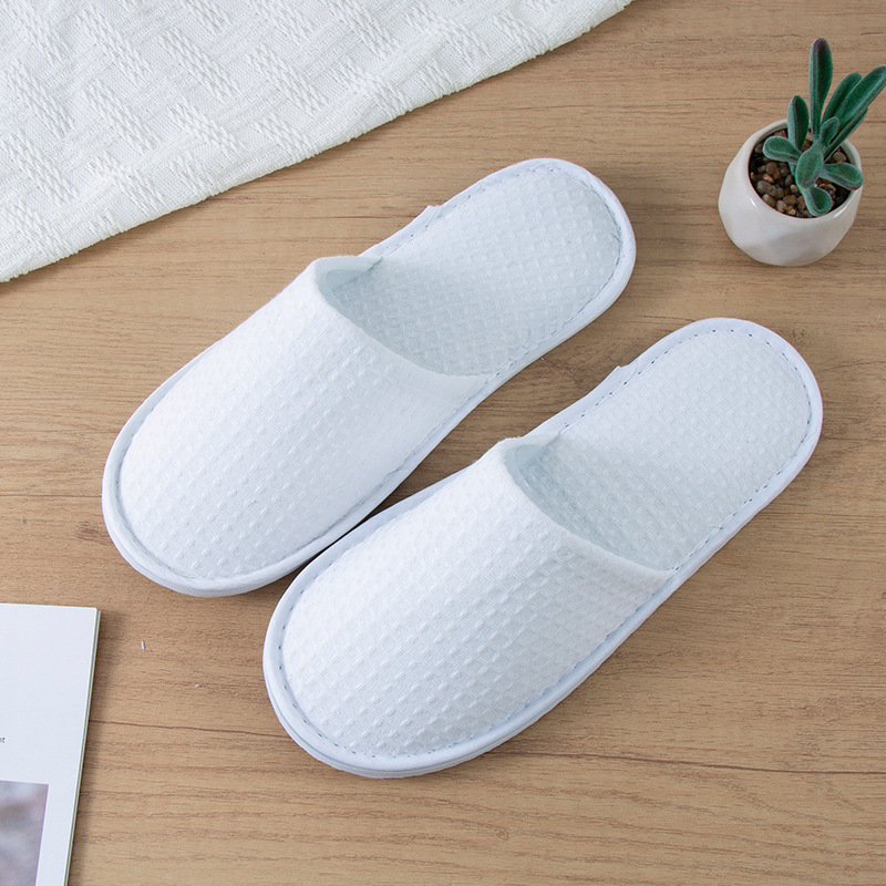 5Pairs/Lot White Waffle Dispos - Kids Indoor Outdoor Slippers ulasan dan harga