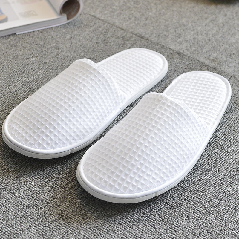 5Pairs/Lot White Waffle Dispos - Kids Indoor Outdoor Slippers ulasan dan harga