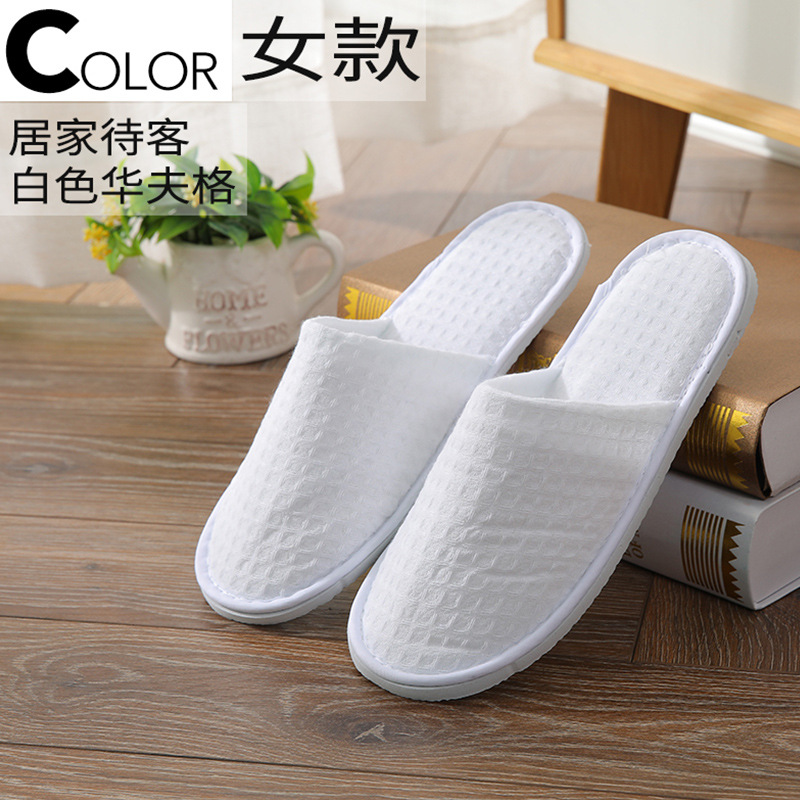 5Pairs/Lot White Waffle Dispos - Kids Indoor Outdoor Slippers ulasan dan harga