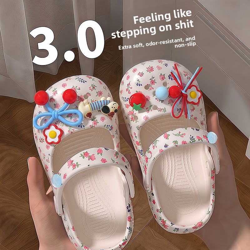2026 Fashion Thick Sole Slippe - Kids Indoor Outdoor Slippers ulasan dan harga