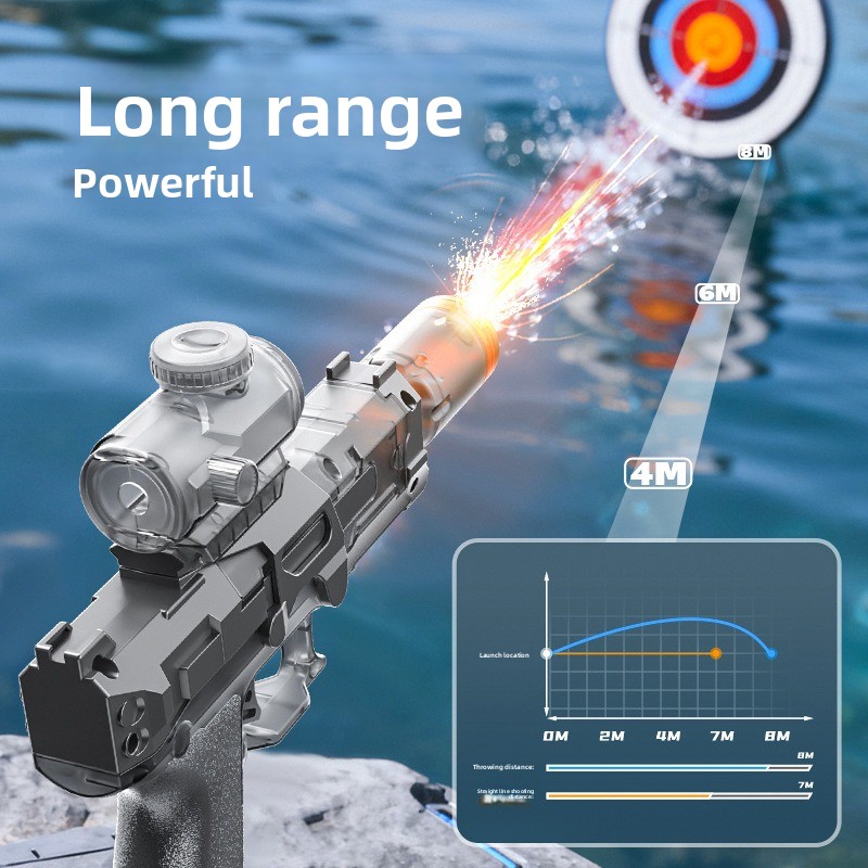 Electric Water Gun Automatic C - Kids Outdoor Lights ulasan dan harga