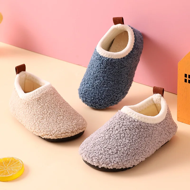 Children Cotton Slippers Solid - Kids Indoor Outdoor Slippers ulasan dan harga