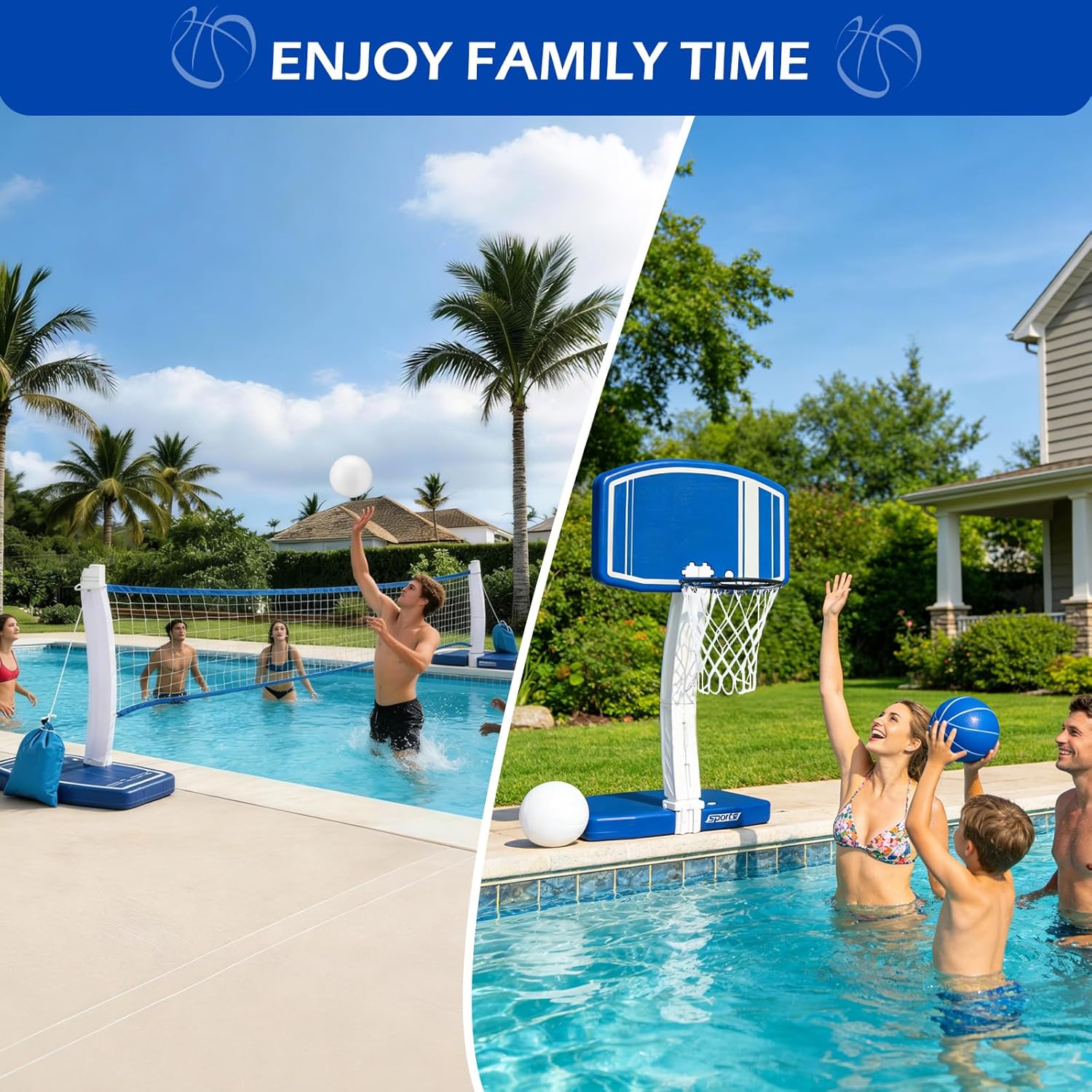 Above Ground Pool Basketball H - Kids Outdoor Basketball ulasan dan harga