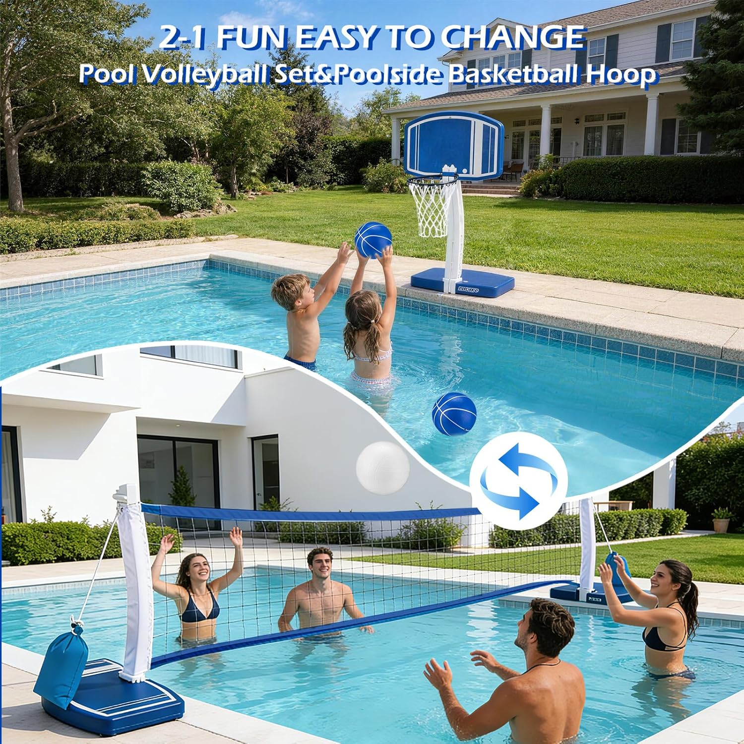 Above Ground Pool Basketball H - Kids Outdoor Basketball ulasan dan harga