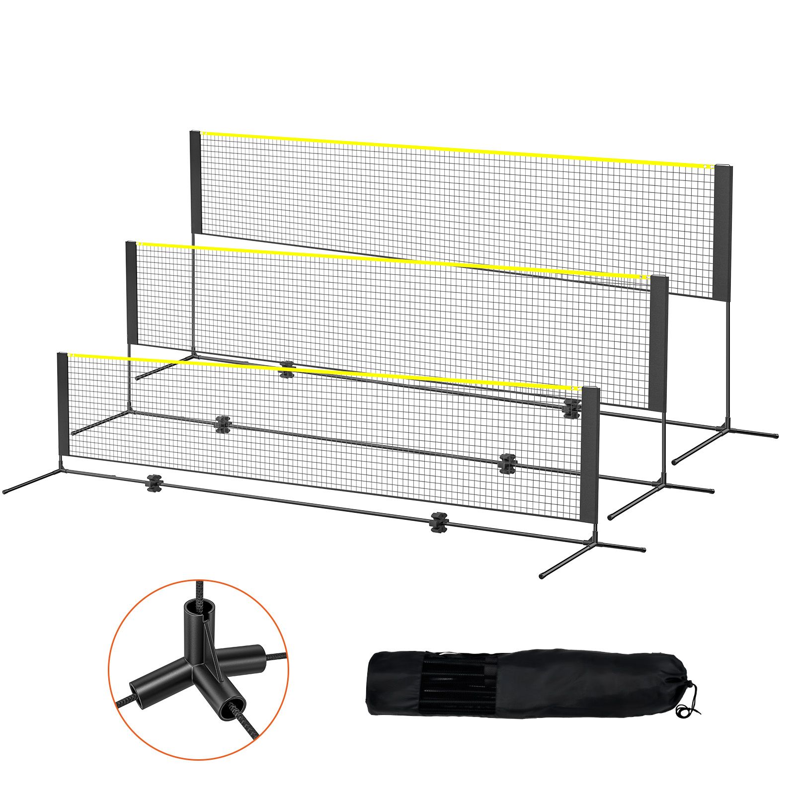 Badminton Net, Height Adjustab - Kids Outdoor Volleyball Net ulasan dan harga