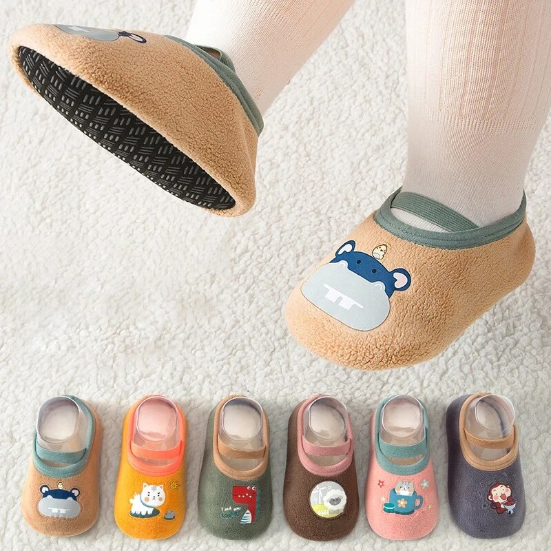 Baby Anti-slip Socks Newborn W - Kids Indoor Outdoor Slippers ulasan dan harga