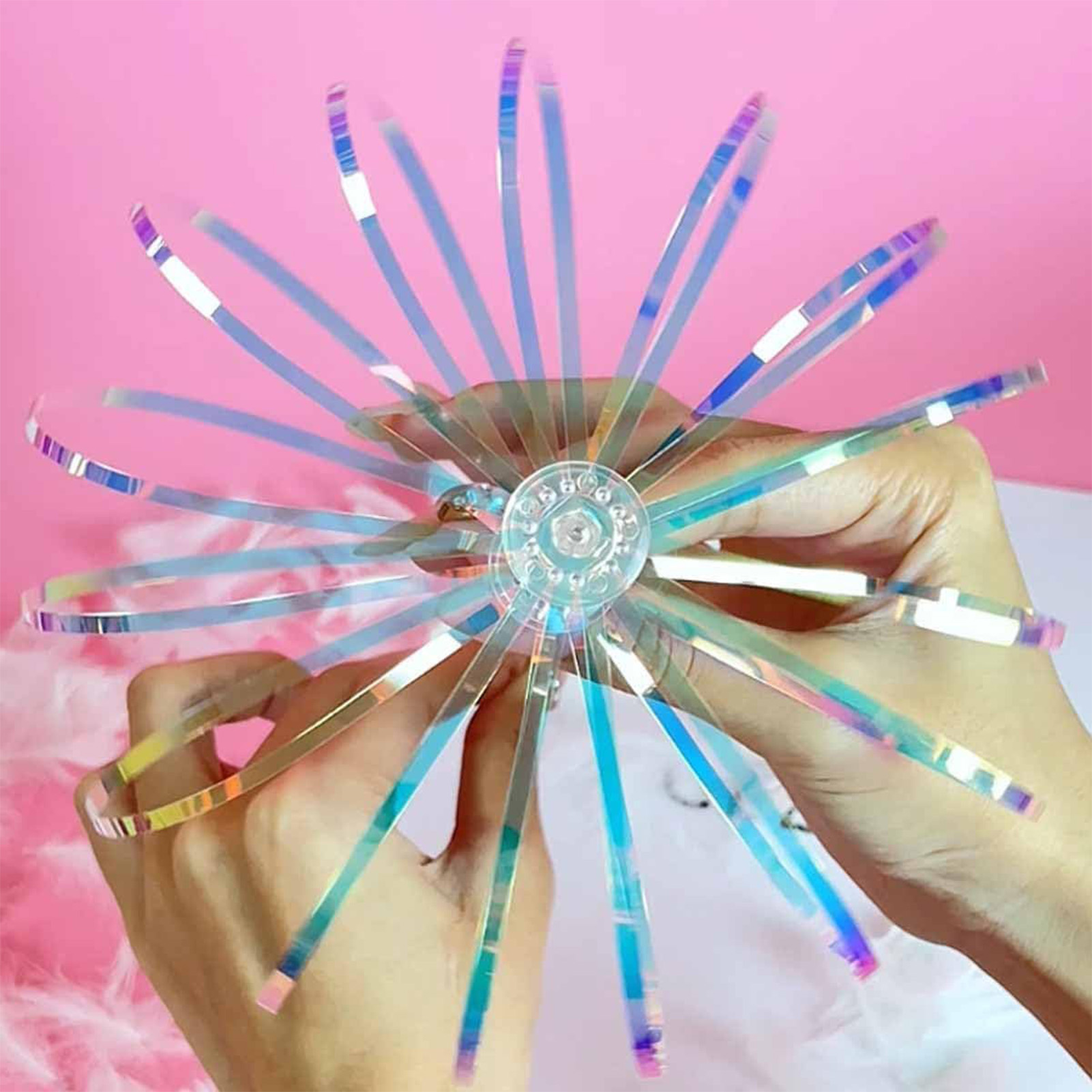 Rainbow Twirler Stick Spinner  - Bubble Sword Wand ulasan dan harga