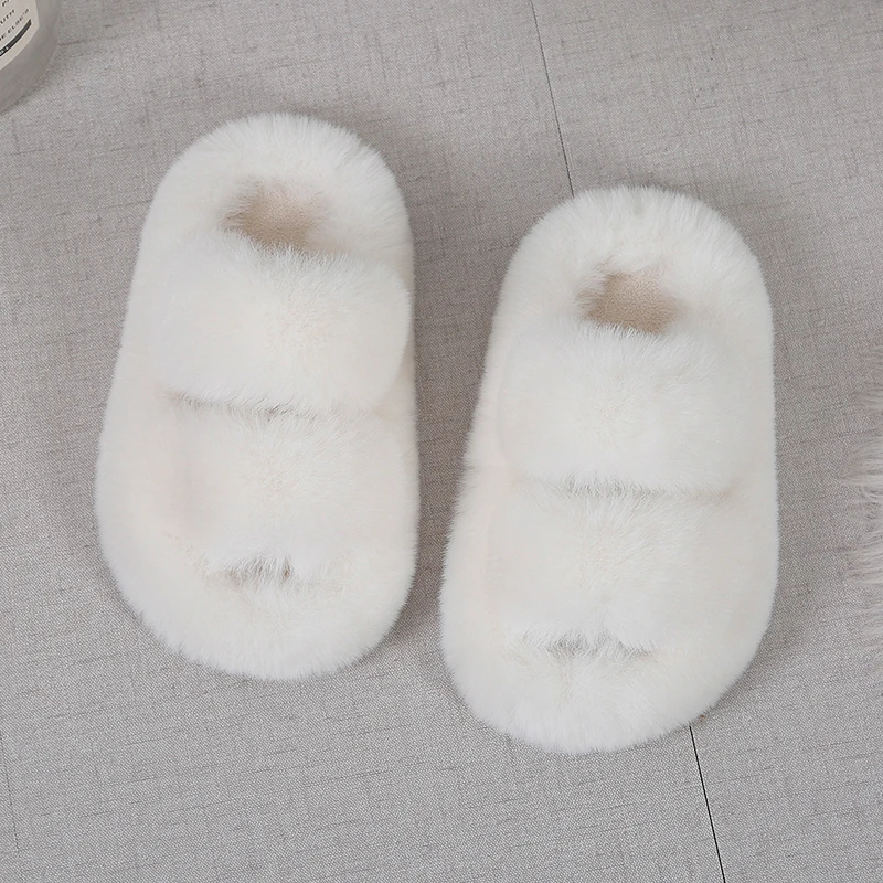 Girls Winter Fur Slippers Clas - Kids Indoor Outdoor Slippers ulasan dan harga