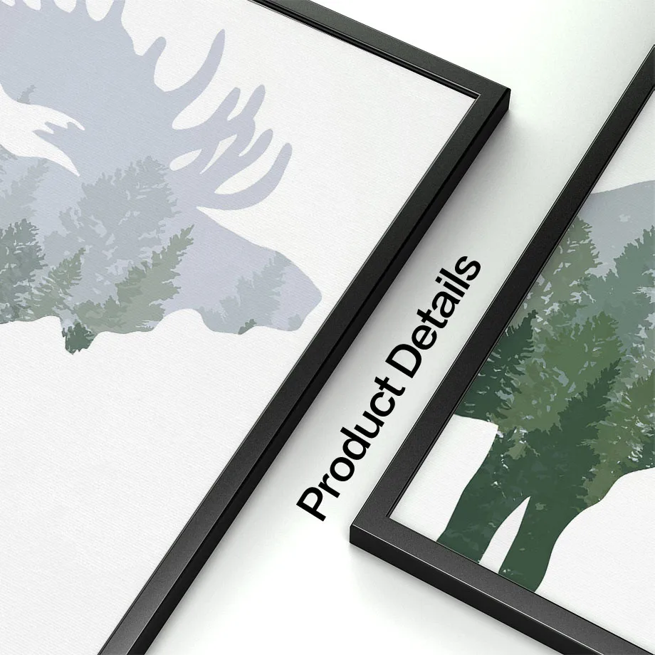 Green Woodland Deer Bear Moose - Kids Outdoor Quotes ulasan dan harga