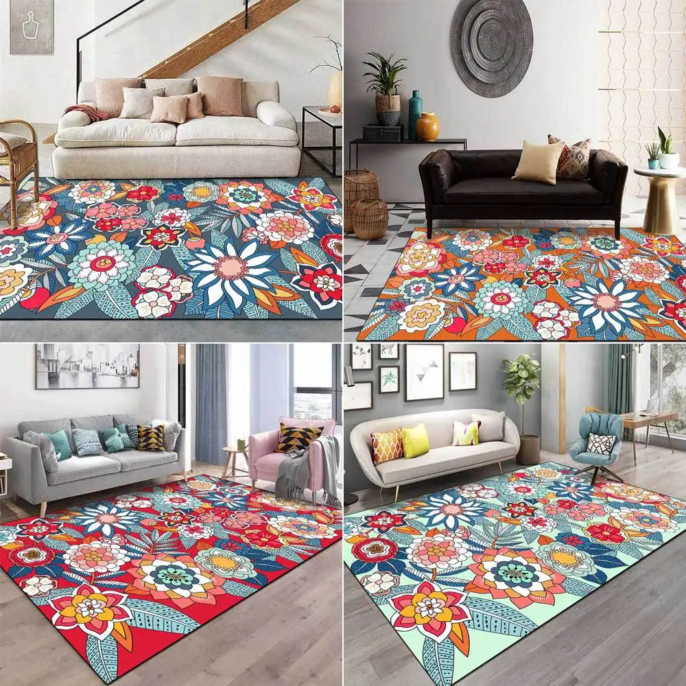 3D Colorful Flower Carpets For - Kids Outdoor Lounge ulasan dan harga