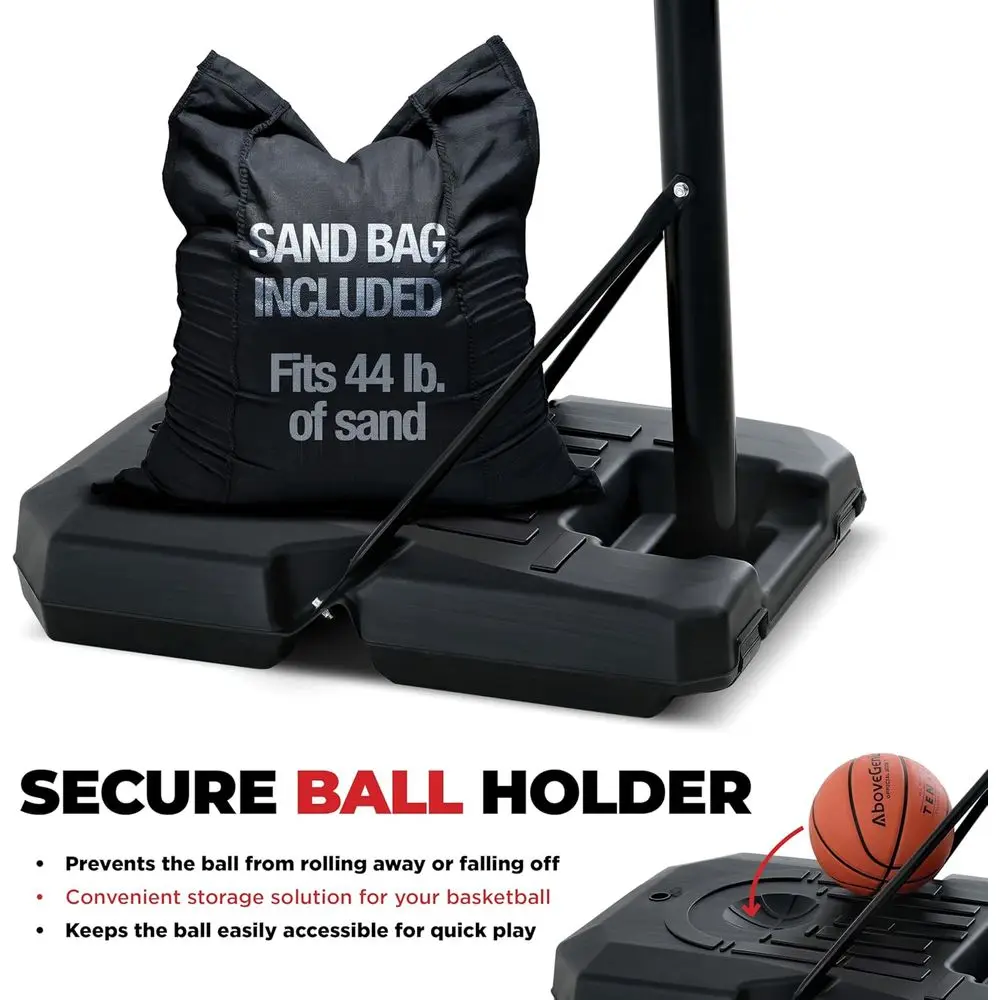 Adjustable 44 Shatterproof Bas - Kids Outdoor Basketball ulasan dan harga