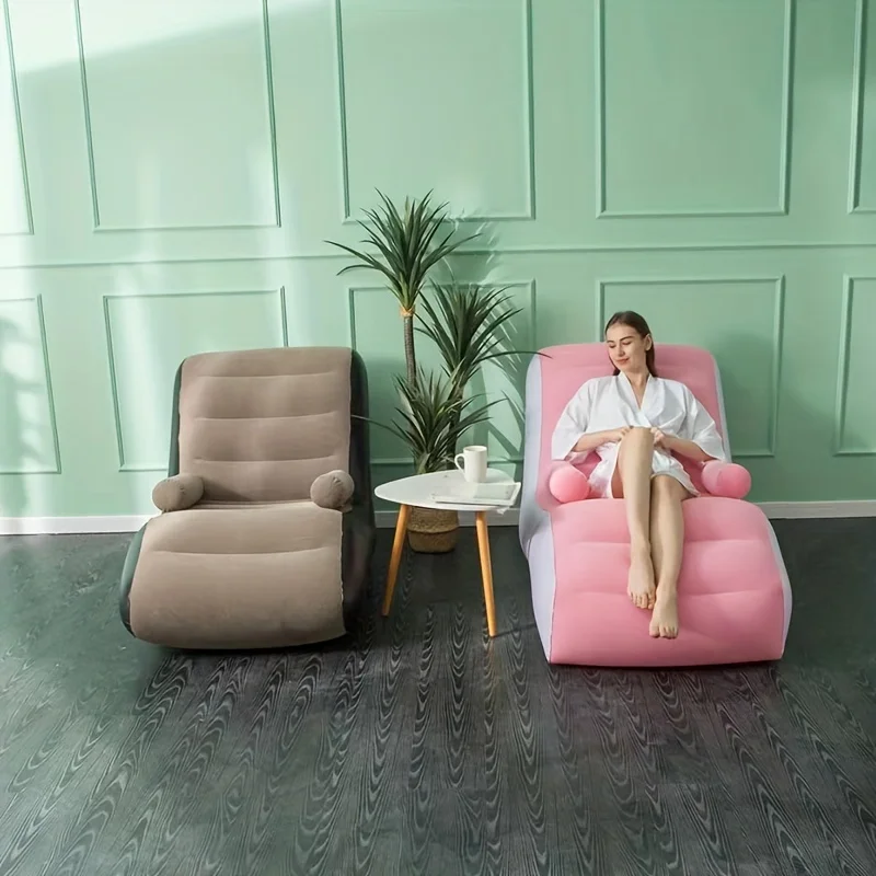Inflatable Lazy Sofa Flocking  - Kids Outdoor Lounge ulasan dan harga