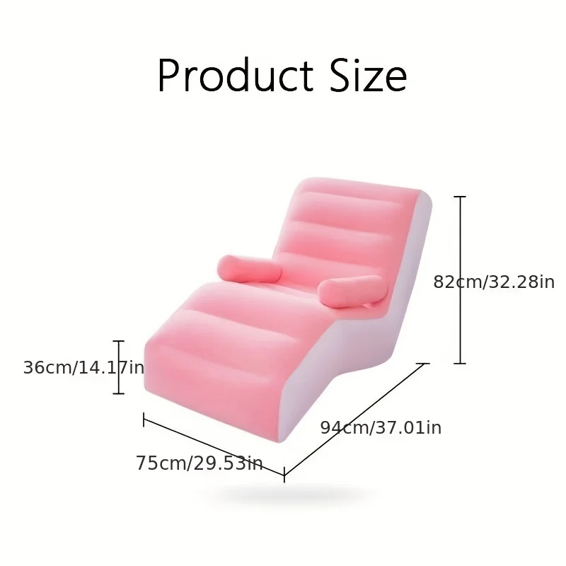 Inflatable Lazy Sofa Flocking  - Kids Outdoor Lounge ulasan dan harga